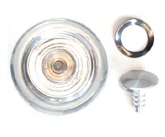 68-73 Window Crank Knob (Clear/Silver)