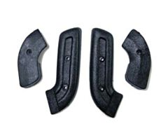 68-70 Seat Hinge Covers, Black