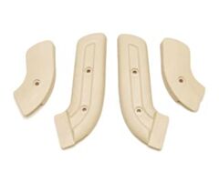 68-70 Seat Hinge covers, white B-Choice