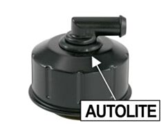 68-70 Oil Cap, Black with Logo, Closed Emissions, Twist-On