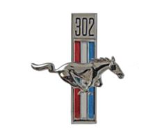 68 Running Horse Fender Emblem, 302, RH