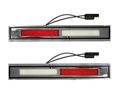 69-70 Door Light Assembly, DeLuxe, pair