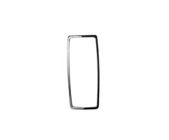 69 Tail Lamp Lens Bezel, Stainless, each