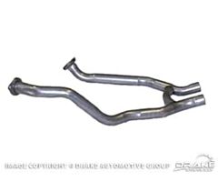 68-70 Exhaust H-Pipe, 428CJ, 2.25", for use with Factory Spacer