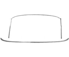 69-70 Windshield Molding 5pc set, Fastback