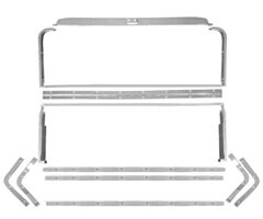 69-70 Foldo Down Seat Molding Set Fastback