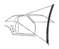 69 Quarter WIndow Vertical Seal, CPE, CVT, RH