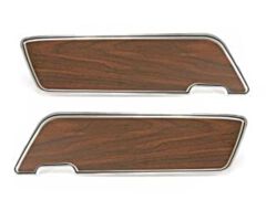 69-70 Door Panel Inserts, Deluxe, Walnut, Set