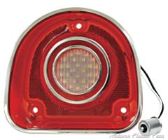 68-68 BACK-UP LIGHT RED/CLEAR W/TRIM 68