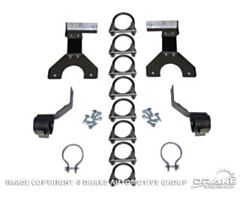 70 Exhaust Mount Kit, V8 with Dual 2" Exhaust System
