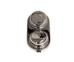 67-73 Master Cylinder Cap, Drum, Chrome