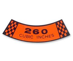 64 Luchtfilter Sticker, 260 CID ACD