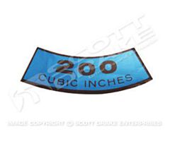65-68 Luchtfilter Sticker, 200
