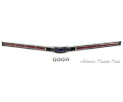 65-65 EMBLEM HOOD 65 W/CHROME BEZEL