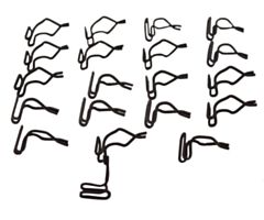 68 Stoel-Achterkant Bevestigings Kit, 20-delig