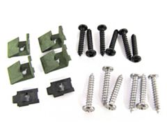 64-66 Instrument Bezel Top Screws and Clips, 18 pcs