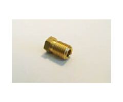 Brake Line Fitting, 7/16-20UNF Short, for 1/4 line