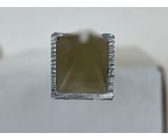 Aluminium U profiel, p.m. 14 mm breed, 15 mm hoog, op=op