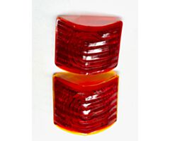 1940 Tail Light Glass Lens, Red