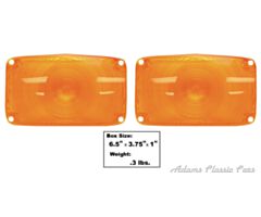 56-56 PARK LAMP LENS AMBER 56 PAIR