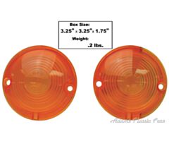 57-57 PARK LAMP LENS AMBER 57 PAIR