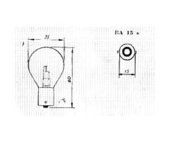 Lamp 6V, 35W, Bajonet BA15s