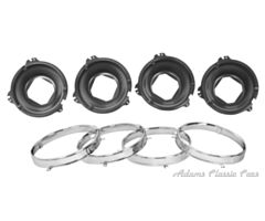 64-70 HEADLAMP MOUNT BUCKET W/RINGS  SET