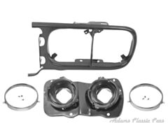 69-69 HEADLAMP BEZEL/BUCKET ASSY LH 69