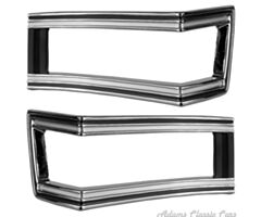 68-68 TAIL LAMP BEZEL  1968 PAIR