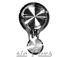 65-66 WINDOW CRANK VENT 65-66 CHROME KNOB