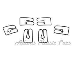 62-64 MOLDING ROCKER CLIPS 62-64 SET OF 6