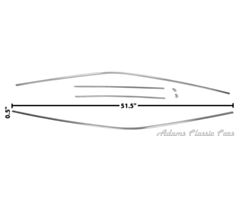 68-70 DRIP RAIL MOLDING 68-70 CHARGER