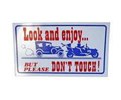 Look & Enjoy /Don't Touch Sign [Op=Op]