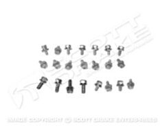 64-73 Oil Pan Bolts, 6 cil and V8 SB, set