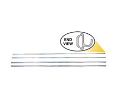 1928-1931 Rain Gutter Assembly, 2x 45inch (114cm) long, set