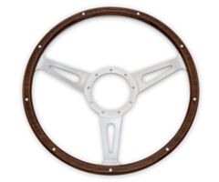 65-73 LeCarra Shelby Style Steering Wheel, Wood, 15"