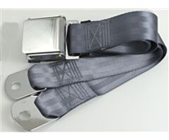 Seat Belt with Aviation Style Buckle, 75inch, Blue