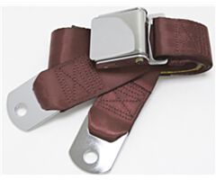 Seat Belt with Aviation Style Buckle, 60inch, Burgundy