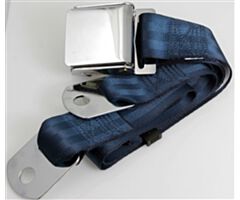 Seat Belt with Aviation Style Buckle, 60inch, Dark Blue