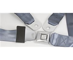 Seat Belt with Push Button Buckle, 75inch, Blue