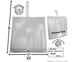 59-60 GAS TANK 59-60 W/DRAIN PLUG 16 GAL.