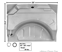 66-67 GAS TANK 66-67 19 GAL.