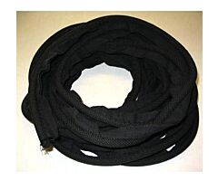 Furflex  zwart gladde stof, Kraal 12mm, Flap 16mm