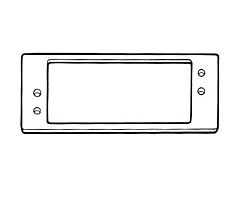 67-68 Door Lamp Gasket, set