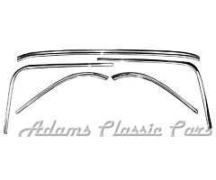 62-64 MOLDING WINDOW  REAR 62-64 5PC