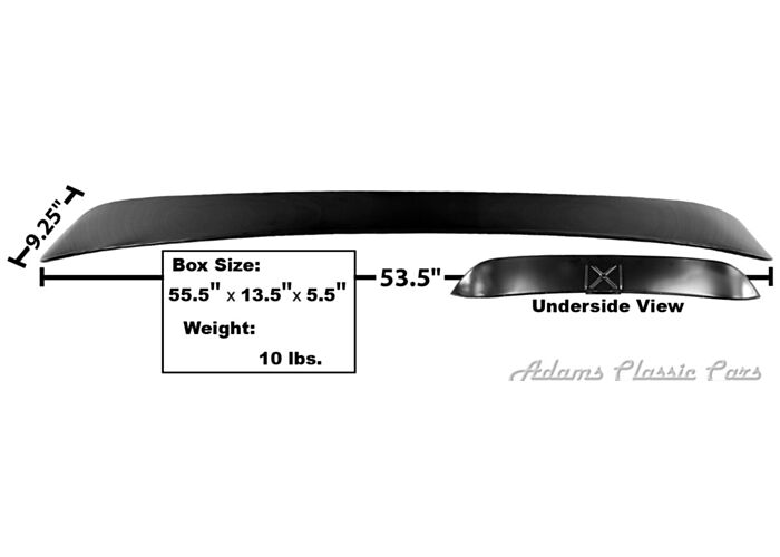 55 59 SUN VISOR WINDSHIELD EXTERIOR 55 59