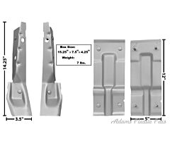 61-64 BUCKET SEAT MOUNTING BRACKET SET