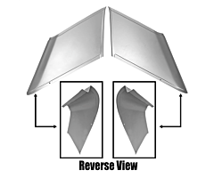 65-66 Sail Panel Quarter to Roof, LH+RH
