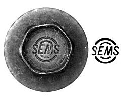 66-67 Fender & Body Bolt, 5/16-18x1-1/4,  SEMS
