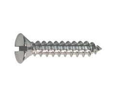 Oval Head Sheet Metal Screw - Slotted - 6 X 3/4